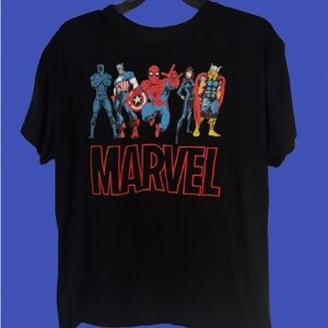 Marvel By Freeze Tee Shirt Boys Youth XL Spider-Man Avengers